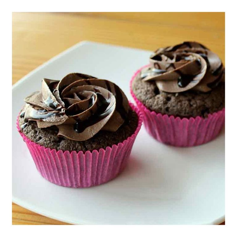 Artisanal 72 Percent Chocolate Fudge Cupcake