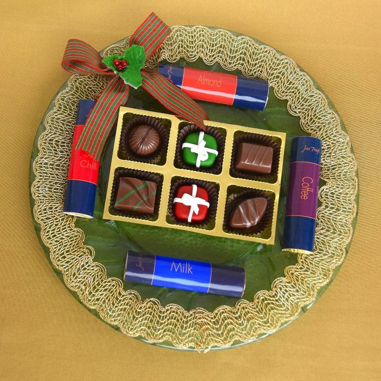 Chocolate Truffles and Logs Platter