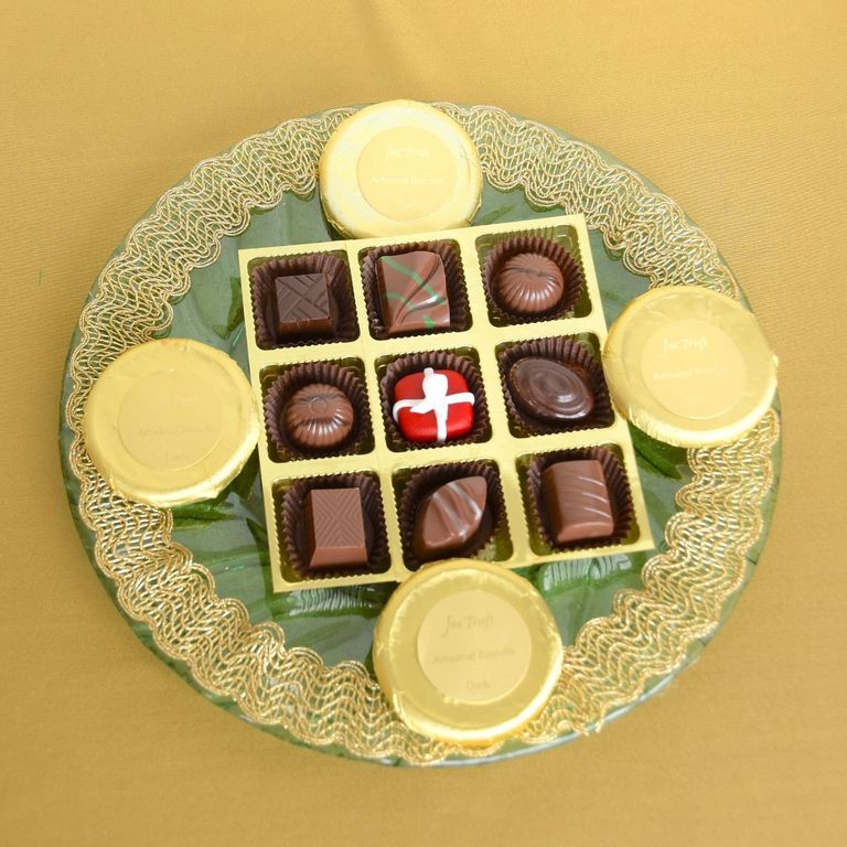 Chocolate Truffles and Bisks Platter