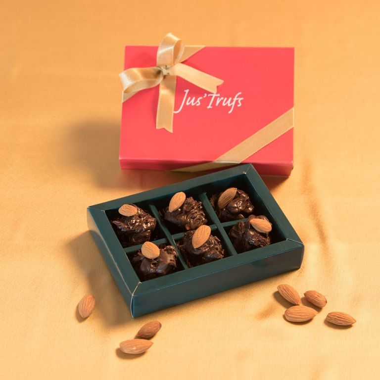 Vegan Healthy Jaggery Chocolate Almond Rocks